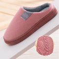Winter Men's Shoes Household Cotton Slippers Men Indoor Warm Plush Footwear Non-Slip Platform Slippers Couple Women Home Shoes. 