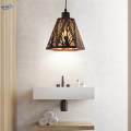 Modern Minimalist Lamp Shade, Wrought Iron Lampshade Hanging Light Fixture Cover for E27 Bulb for Cafe Kitchen Bedside Home Dining Room. 