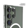 For Samsung Galaxy MagSafe Compatible Shockproof Transparent Slim Fit Wireless Charging supported Border Phone Back Case Mobile Cover (Samsung Galaxy S25 Ultra S24 Ultra S23 Ultra S23+ S23 S22 Ultra S22+ S21 Ultra S21+ S21 fe A15 A16 A35 A36 A54 A55 )-EGL. 