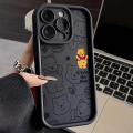 Disney Winnie Pooh Fat Cute Phone Case For iPhone 15 14 Pro Max 13 12 11 Pro XS Max X XR 7 8 15 Plus SE 2020 Soft Silicone Cover.