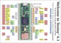 Teensy 4.1 ARM Cortex-M7 Development Kit. 