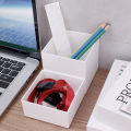 1/3Pcs Japanese Simple Wall-mounted Pen Holder Student Desktop Stick-on Pencil Case Mini Makeup Brush Storage Case. 