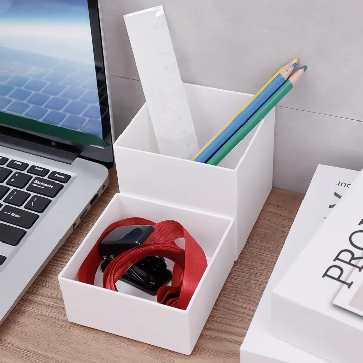 1/3Pcs%20Japanese%20Simple%20Wall-mounted%20Pen%20Holder%20Student%20Desktop%20Stick-on%20Pencil%20Case%20Mini%20Makeup%20Brush%20Storage%20Case%20-%20Image%204