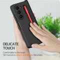 Case with Pen for Samsung Galaxy Z Fold 6 with Tempered Glass Screen Protector Magnetic Hinge Cover S Pen Holder.