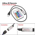 RGB Light led strip For Kicthen USB Lamp 1M 2M 3M 4M 5M Waterproof Neon Led Lights for Cabinet TV Backlight Night Lamp LED Diode-With 17Keys Remote-No -1m-. 