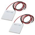 2X 12V 5.8A 65W TEC1-12706 Thermoelectric Cooler Cooling Peltier Plate Module 40X40mm.