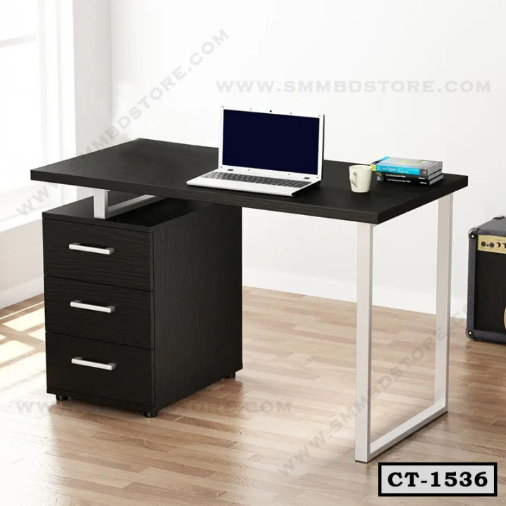 Office Desk, Home Computer Desk with Drawer Unit CT-1536