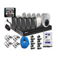 DAHUA 6-Pcs Set CCTV CAMERA PACKAGE with All Accessories 2MP-1080p Camera, High definition image CMOS Sensor. 