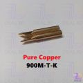 Pure Copper 900M-T-K Soldering Tip Bit Lead Free Soldering Iron Professional Bits Replacement Pencil Soldering Solder Iron Tip For Soldering Iron & Soldering Station Tip. 