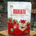 Makiato strawberry nougat crisp 200g. 