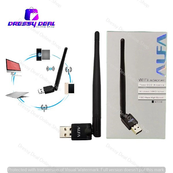 Alfa W116 Net WiFi Fixed 3DBi Hifh Gain Long range Antenna Wireless-N USB Adapter