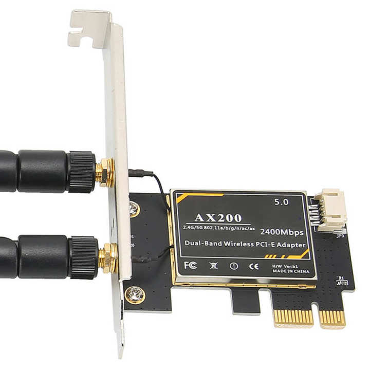 【original】 Intel AX200 5G Card Dual Band 5.0 PCIE with for Windows 10 64bit/ Linux PC Desktop