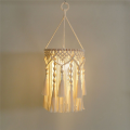 Boho Lamp Shade Boho Hanging Lamp Handmade Macrame Lamp Shade Plug in Pendant Light Bohemian Hanging Lights. 