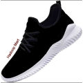 Sneakers Casual Walker Lace-Up Hook Shoes With Stylish Rubber Soul.