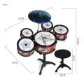 Childrens Simulation Drum Toy Boys Girls Sensory Toy Toddlers Jazz Drum Set.