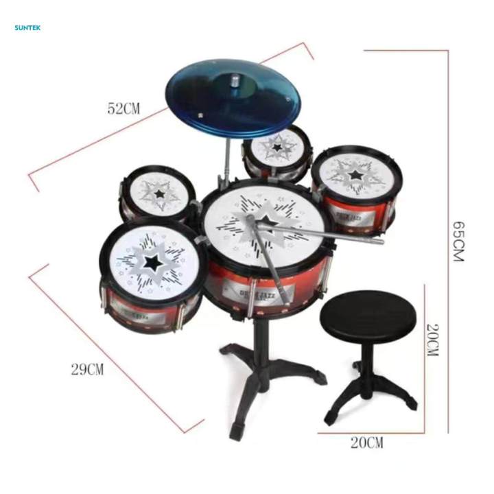Childrens%20Simulation%20Drum%20Toy%20Boys%20Girls%20Sensory%20Toy%20Toddlers%20Jazz%20Drum%20Set%20-%20Image%203