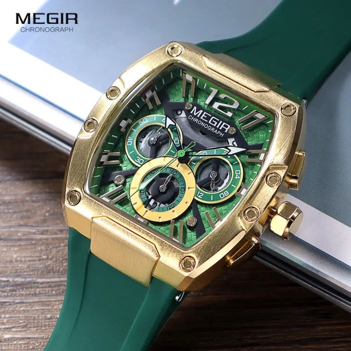 MEGIR%20Fashion%20Sport%20Quartz%20Watch%20for%20Men%20Waterproof%20Golden%20Green%20Silicone%20Strap%20Chronograph%20Wristwatch%20with%20Date%20Luminous%20Hands%20-%20Image%203