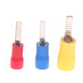 20Pcs DBV1.25-10 DBV2-14 DBV5.5-10 Chip-shaped Cold-pressed Terminal Plug-in Insulated Blade Cable Lug Sleeve Pin Terminals Connector Hudduo.