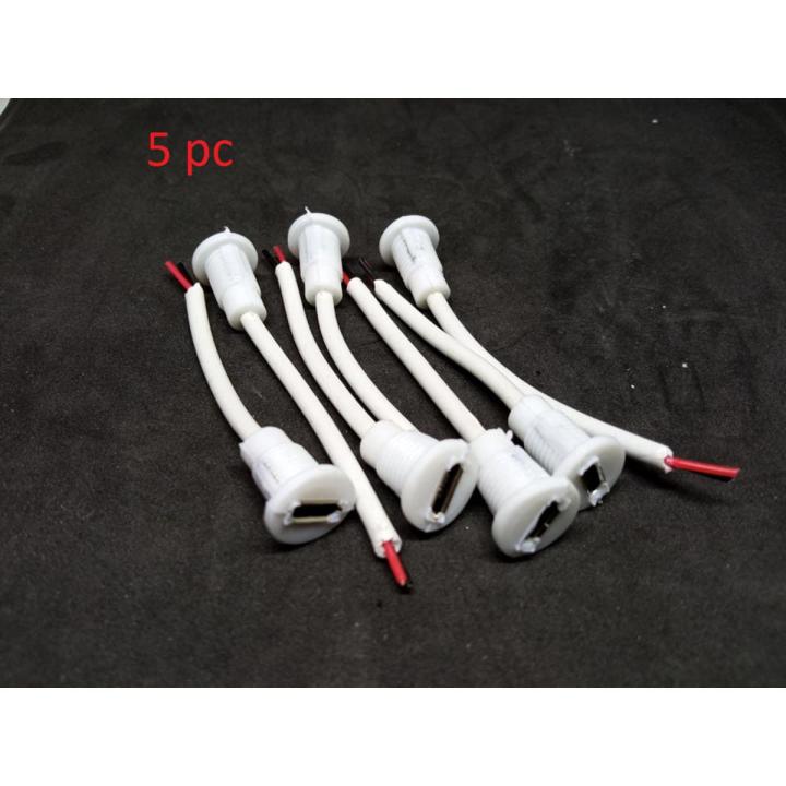 5Pcs- CABLES With MICRO USB FEMALE Socket BETTER Quality Smart Work Panel Mount Micro USB Female Socket To Open End With Cables Connector DIY