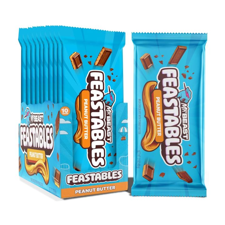 Feastables MrBeast Peanut Butter Chocolate Bar – 60g
