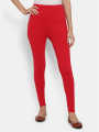 Women Basic Solid Color Cotton Full Length Leggings. 