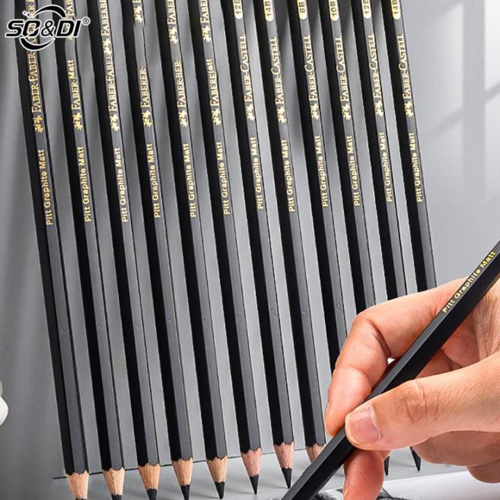 HB 2B 4B 6B 8B 10B 12B 14B Professional Sketch Pencil Painting Art Hand-Painted Pen Graphite Pencils Writing Drawing Stationery