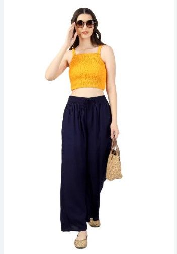Cotton Loose Fit Flared Wide Palazzo Plazo Pants for Teenager