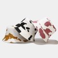 New Fashion Black We Cow Pattern Bucket Hats Fisherman Caps for Women Gorras Summer Women Panama Autumn Lady Outdoor Sun Cap.