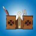 Wooden Pen or Spoon holder- ICPH-006. 