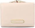 Women Wallet Trifold Fashion Purse Card Holder Organizer Ladies Small Wallet with 7 Card Slots Change Pouch Apricot.