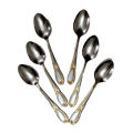 Stainless Steel Spoon Set - 6 Pcs Multi Design. 