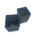 GuangBo Square Metal Pen Holder-1pc Black.