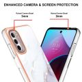 lthmy for Motorola Moto G Stylus 2022 4G Marble Pattern Hybrid Hard Back Soft TPU Bumper Protective Case Cover. 