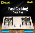 Disnie Automatic Gas Stove Two Burners- DCGS-229SS (LPG/NG). 