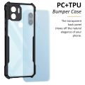 WOW IMAGINE Shock Proof Clear Protective Back Case for Redmi A2 Plus | Redmi A1 Plus | Poco C50 | Poco C51-360 Degree Camera Protection | Transparent Hybrid Back Case Mobile Cover - Black. 