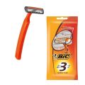 BiC 3 Sensitive Triple Blade Disposable Razor ( Pack of 4 ). 