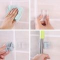 Folding Rack Hanger On Walls Bathroom Kitchen Tool Storage Rack Mop Organizer.