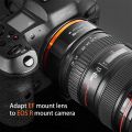 K&F Concept KF06.467 Auto Focus Professional Electronic Lens Adapter for Canon EOS EF/EF-S Lens To Canon EOS R Mirrorless Camera - Black. 