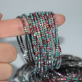 Hot Sale Dainty 2mm Elastic Rhinestone Bracelet Jewelry Sparkly Shiny Rhinestone Tennis Bracelets For Women.