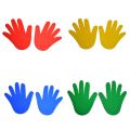 8 Pairs Hands and Feet Game 4 Color s for Game Props for Children. 