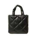 Designer quilted tote bag padded Puffy Bag warm puff bucket bag Women Casual Space Bale Down Feather puffed handbag cute winter. 