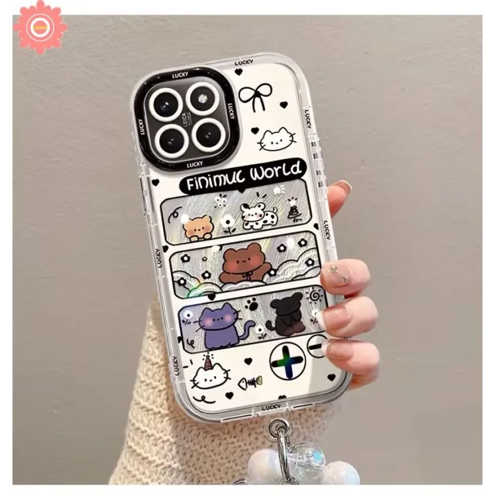 Art%20Graffiti%20Lucky%20Cartoon%20Animal%20Bear%20Cute%20Rabbit%20Cat%20Case%20Compatible%20for%20IPhone%2011%2015%2013%2014%2012%20Pro%20Max%20XR%207Plus%20XS%20Max%20X%2015%2014%207%208%20Plus%20Luxury%20Bracelet%20Make%20Up%20Mirror%20Case%20-%20Image%206