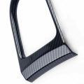 Carbon Fiber Car Interior Gear Shift Panel Trim Cover For Ford Mustang 2015-2018 Decoration Frame Car Stickers. 