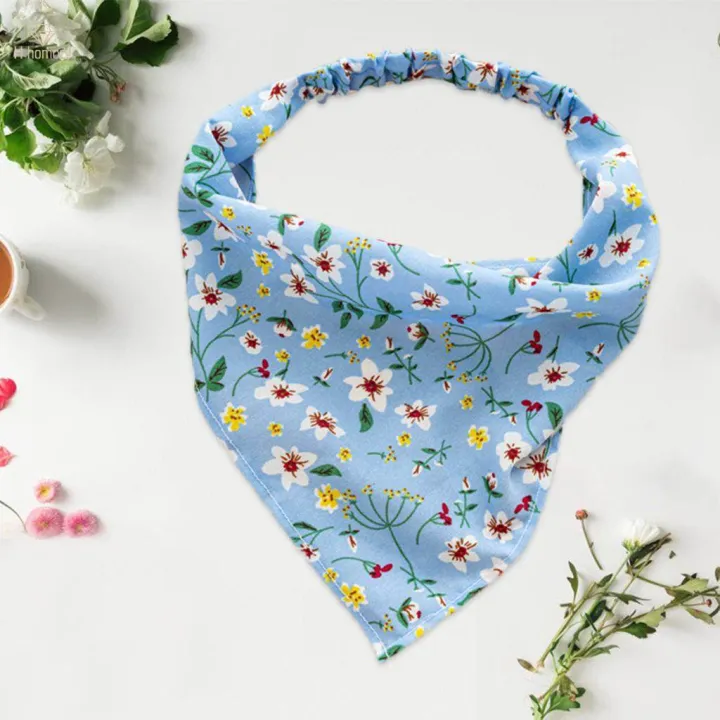 Women%20Bandana%20Elastic%20Soft%20Boho%20Hair%20Band%20Printed%20Hair%20Scarf%20Gifts%20Blue%20-%20Image%202