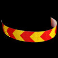 1M x Red-Gold Arrow Reflective Sticker Motorcycle Car Bumper Door Safety Reflective Tape.