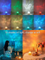 Crystal Lamp Water Ripple Projector Led Night Light Home Bedroom Aesthetic Room Xmas Decoration Gift Nightlights Sunset Lights.