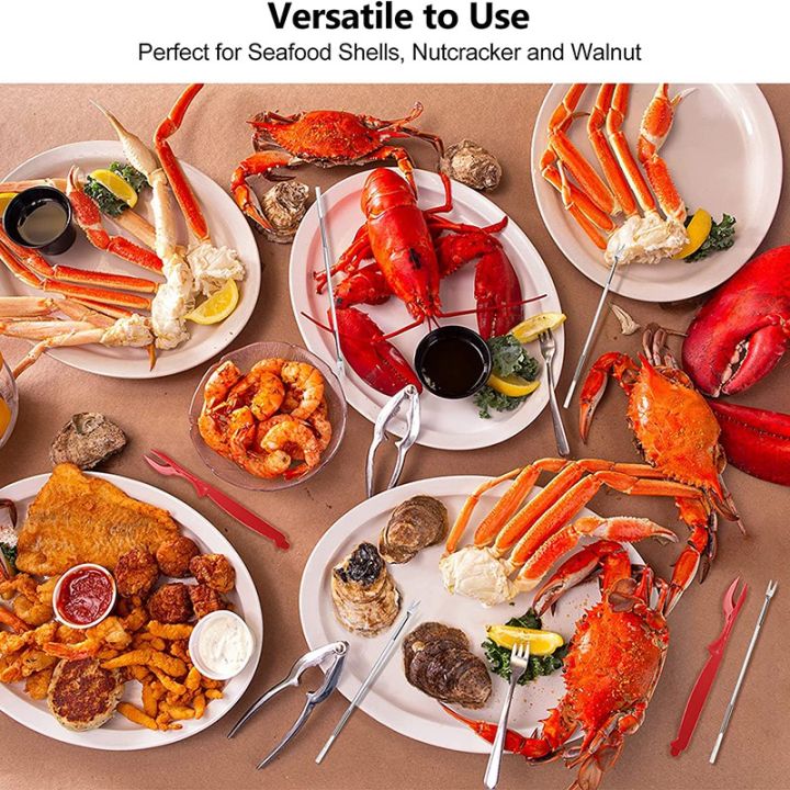 Crab%20Crackers%20and%20Tools,%20Lobster%20-%202%20Crab%20Leg%20Crackers%20and%204%20Crab%20Leg%20Forks%20Sturdy%20&%20Durable%20&%20Rustproof%20&Reusable%20-%20Image%203