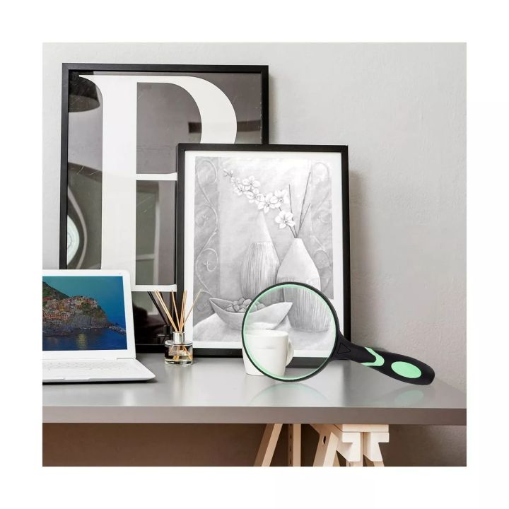 10X%20Magnifying%20Glass%20Handheld%20Reading%20Magnifier%20Non-Slip%20Soft%20Rubber%20Handle%20-%20Image%205