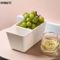 Multi functional Japanese double deck table top snack box nut skin storage box kitchen living room fruit drip box with nice material. 