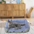Rectangle Small Dogs Bed Comfort Puppy Bed Pet Cushion for Cats Kitten 40cmx30cm.